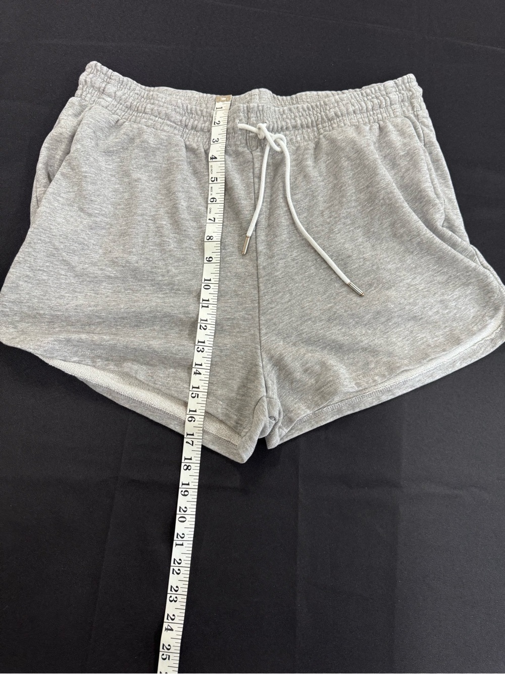 Gray Lounge Shorts Size XL | Drawstring Casual Active Shorts - Picture 5 of 8